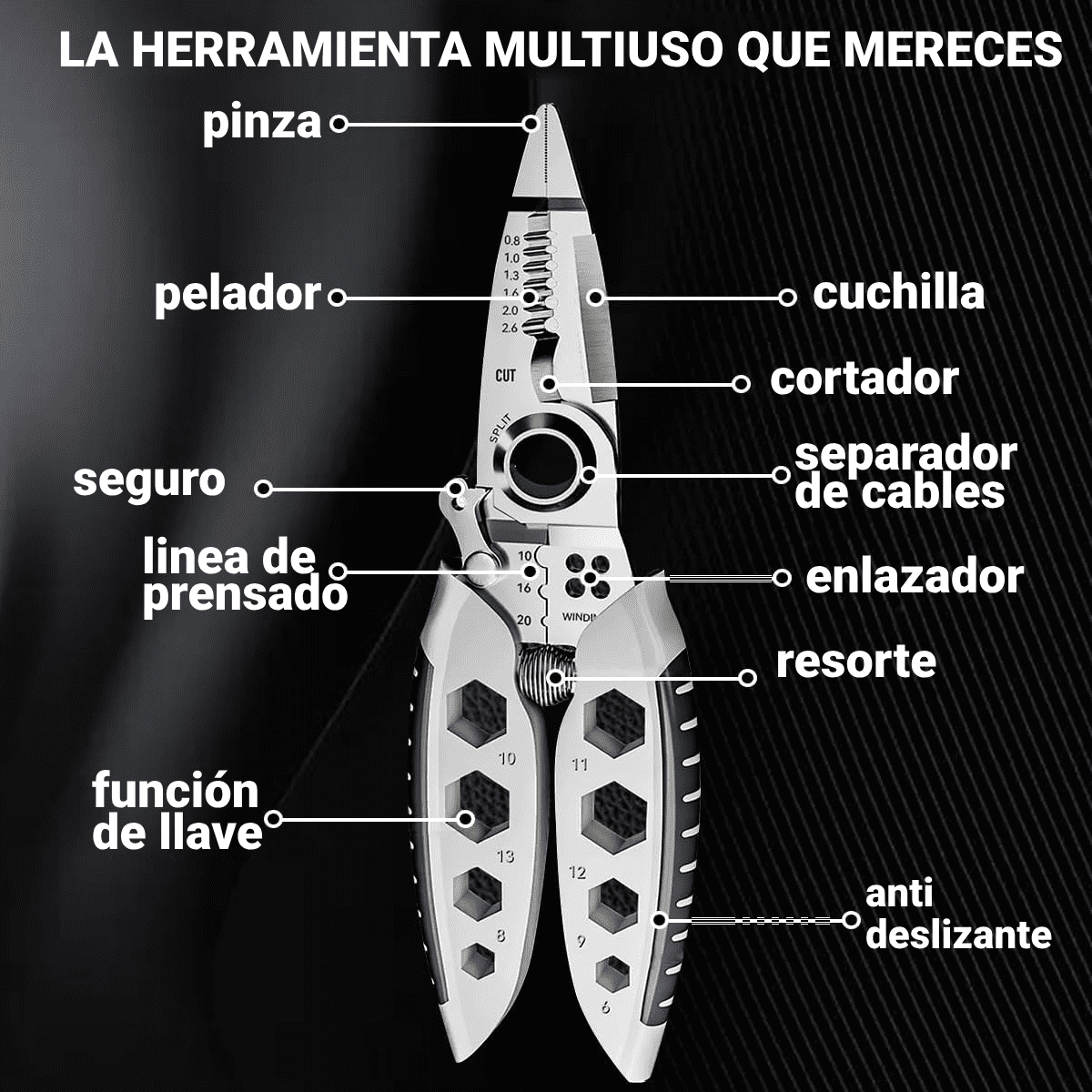 ALICATE ELECTRICISTA MULTIFUNCIONAL