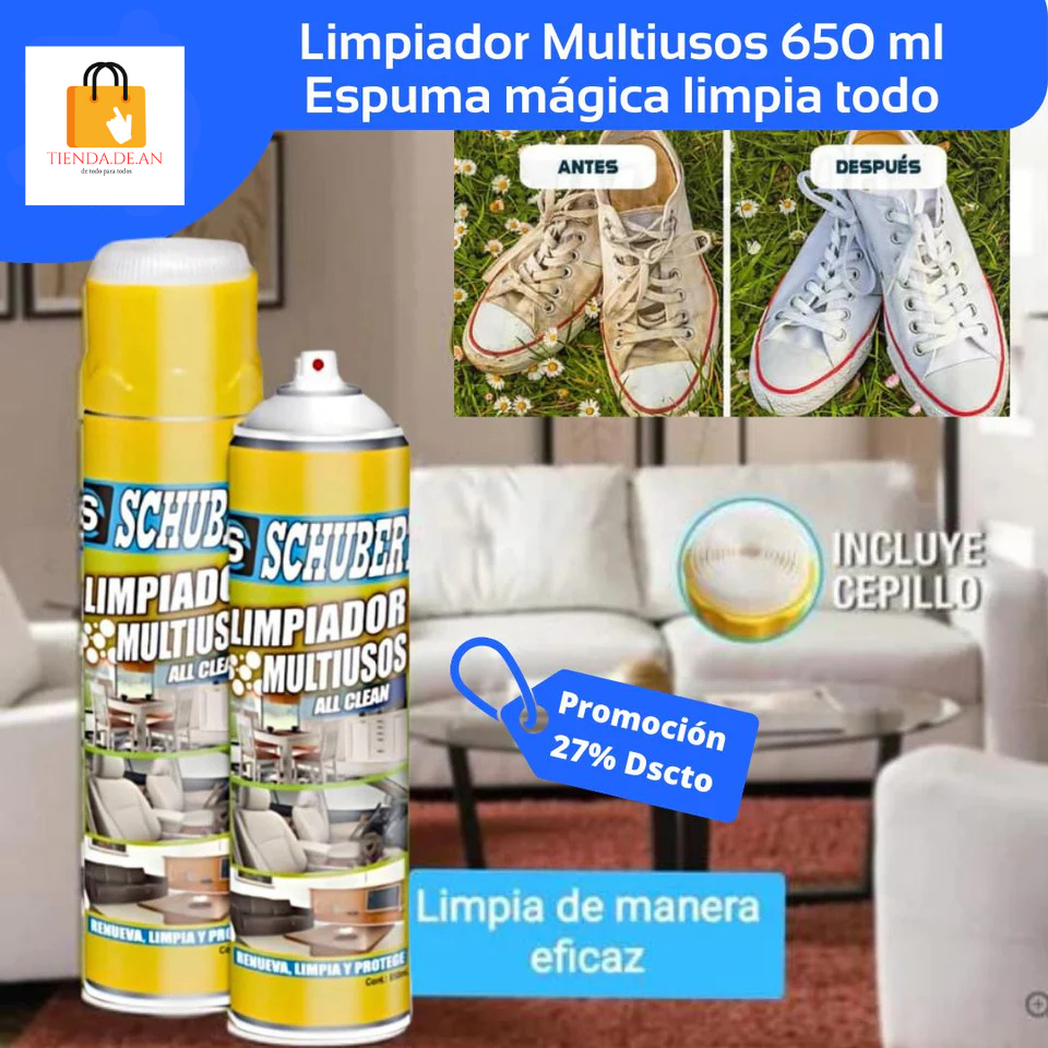 espuma limpiatodo multiuso   650 ML